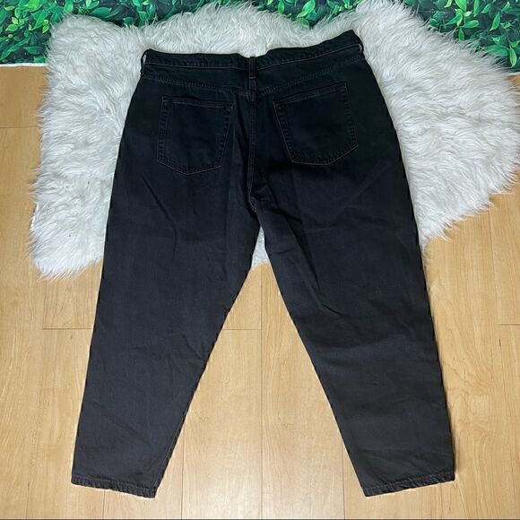 GAP black mom jeans casual trendy plus size 18 /34P. - Picture 13 of 15